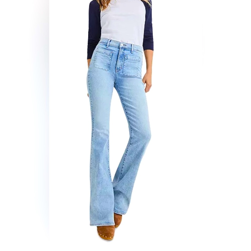 Veronica Beard Blue Flare & Wide Leg Jeans